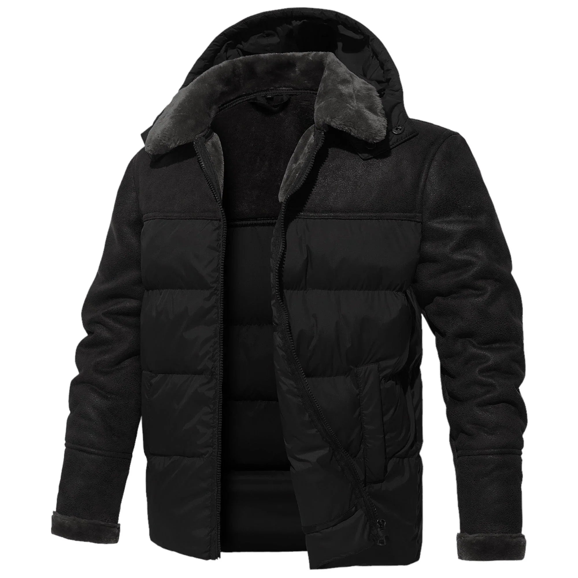 Gabriel | Kožená bunda Puffer