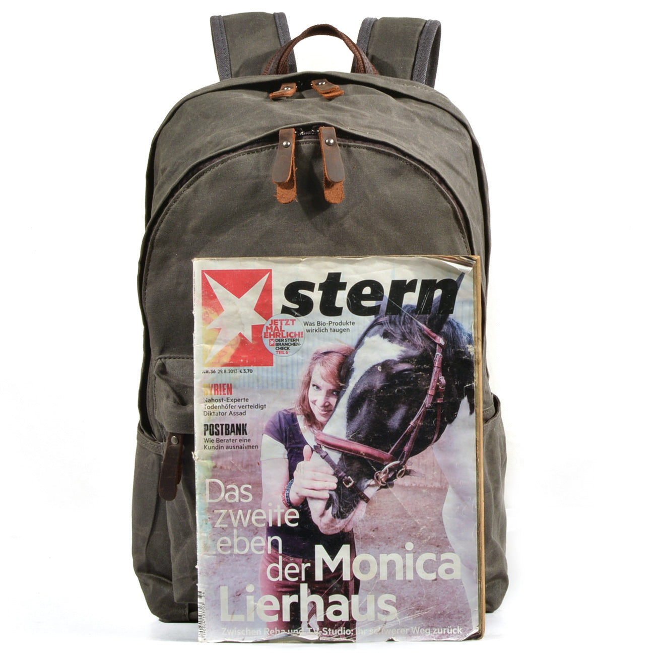 Svatá | Plátěný batoh ve vintage stylu
